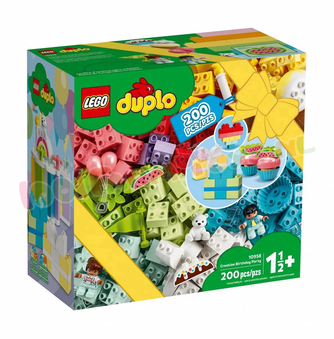 Bekritiseren galop banner LEGO Doos met 200 stuks DUPLO Blokken - 10958 - Uitverkocht Farm -  1001Farmtoys landbouwspeelgoed - Duplo Classic Serie Creatieve DUPLO blokken  voor