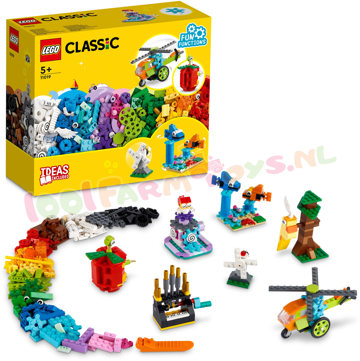 Afleiden schilder Vriend LEGO CLASSIC Stenen en Functies - 11019 - LEGO Classic - LEGO -  1001Farmtoys landbouwspeelgoed - De LEGO Classic Stenen en functies 11019  bouwset bevat
