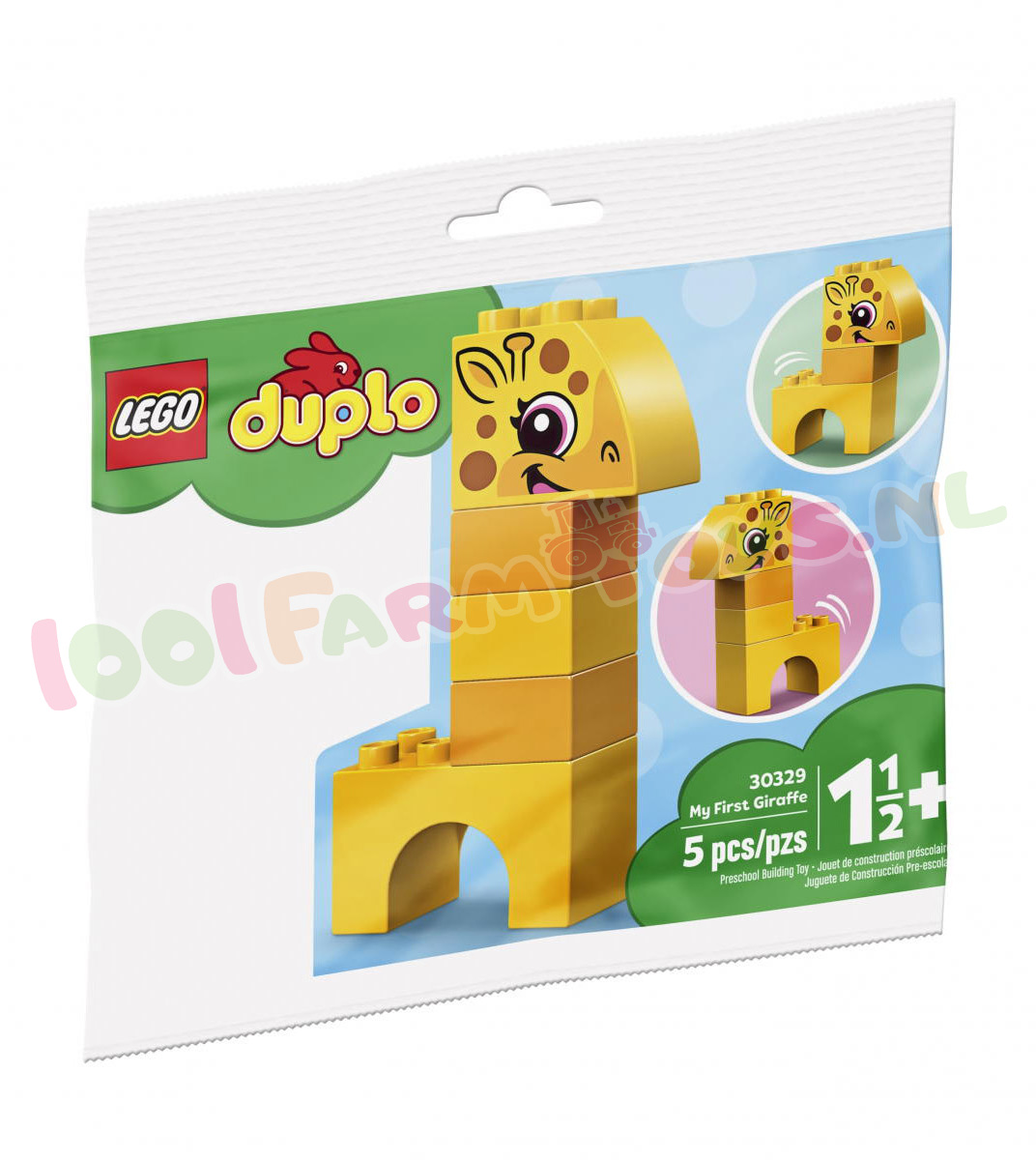 Gewoon Stamboom Derde LEGO DUPLO Mijn eerste Giraffe PolyBag - 30329 - Uitverkocht Farm -  1001Farmtoys landbouwspeelgoed - Een klein zakje DUPLO voor de  allerkleinste kinderen