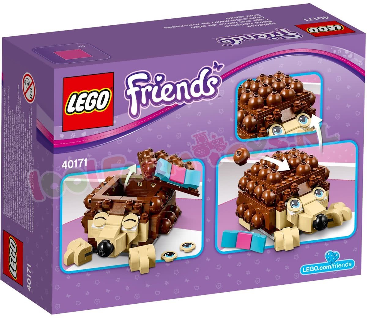 winnaar Simuleren voor LEGO FRIENDS EGELOPBERGPLEK DOOSJE - 40171 - Uitverkocht Farm -  1001Farmtoys landbouwspeelgoed - Bouw een grote versie van de schattige  egelfiguren uit