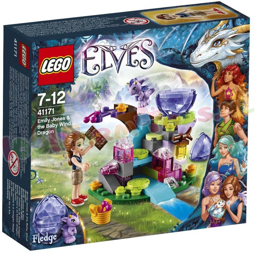 verzoek Pech Gehakt LEGO ELVES EMILY JONES BABY WIND DRAAK - 41171 - Uitverkocht Farm -  1001Farmtoys landbouwspeelgoed - Ga je mee op avontuur naar Elvendale In het