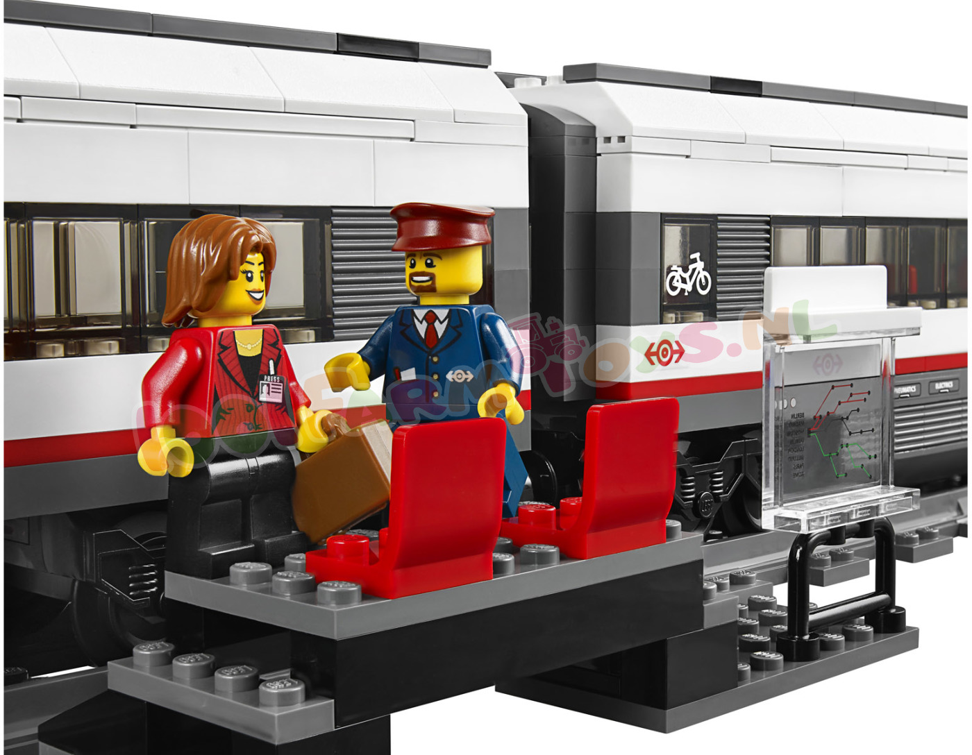 Dag Bevestigen kraan LEGO City Witte HogeSnelheidsTrein OP OP - 60051 - Uitverkocht Farm -  1001Farmtoys landbouwspeelgoed - Deze trein wordt inmiddels niet meer  geproduceerd