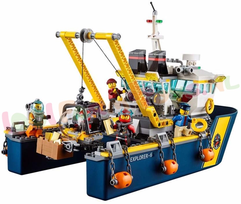 Voorkomen barsten koken LEGO CITY DIEPZEE ONDERZOEKSSCHIP - 60095 - Uitverkocht Farm - 1001Farmtoys  landbouwspeelgoed - Berg de gezonken schat met het Diepzee Onderzoeksschip