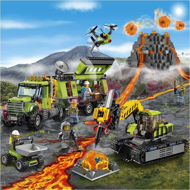 Oefening begroting Bezit LEGO CITY VULKAAN ONDERZOEKSBASIS - 60124 - Uitverkocht Farm - 1001Farmtoys  landbouwspeelgoed - Maak alles klaar voor grote ontdekkingen met de vulkaan