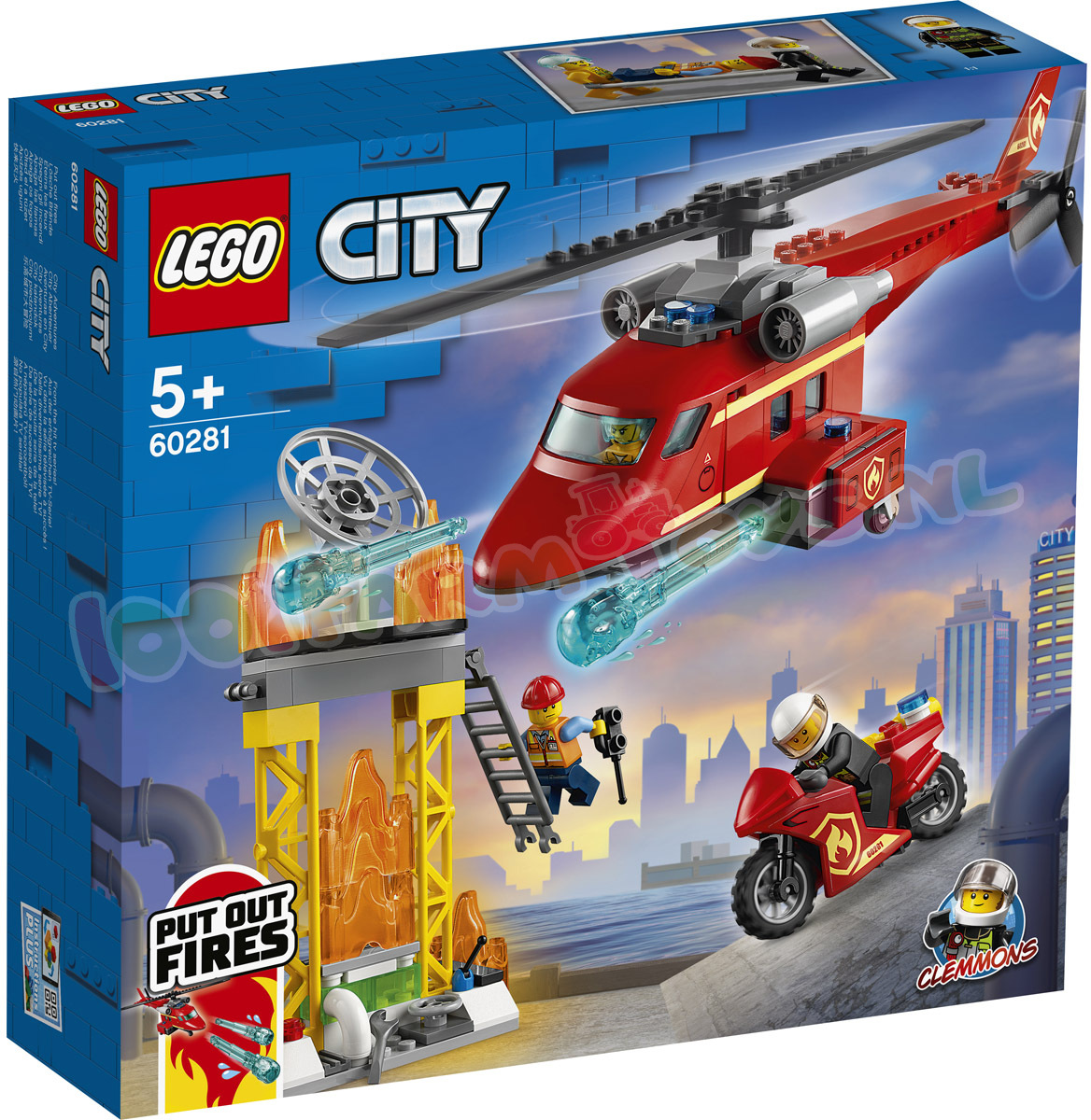 gordijn Antarctica Precies LEGO CITY Brandweer ReddingsHelikopter - 60281 - LEGO City - LEGO -  1001Farmtoys landbouwspeelgoed - LET OP dit product wordt niet meer  geproduceerd