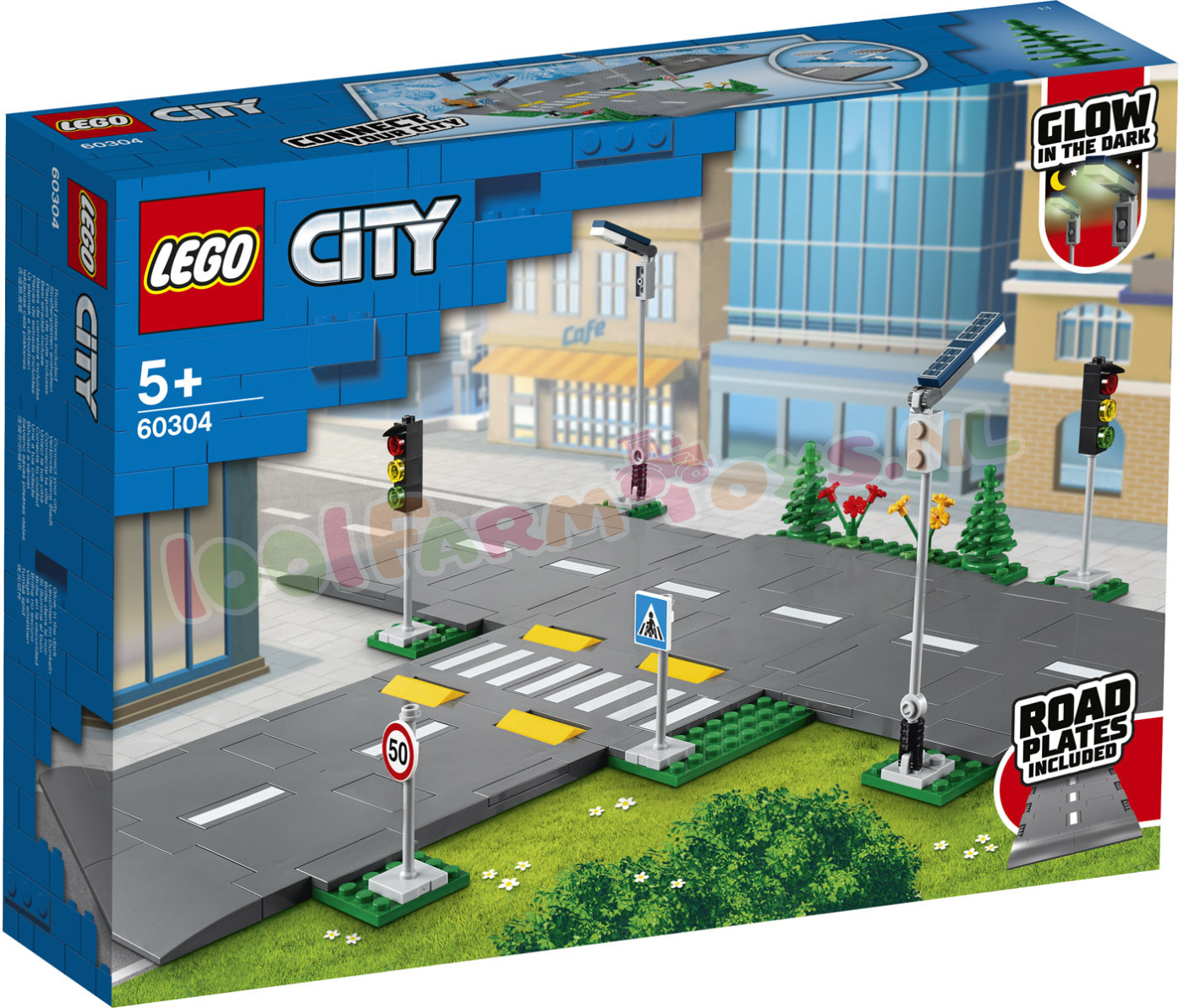 LEGO CITY WegenPlaten - 60304 - LEGO - LEGO - 1001Farmtoys landbouwspeelgoed - NIEUW ontwerp eigen wegen en kruisingen van enkel dubbelbaans