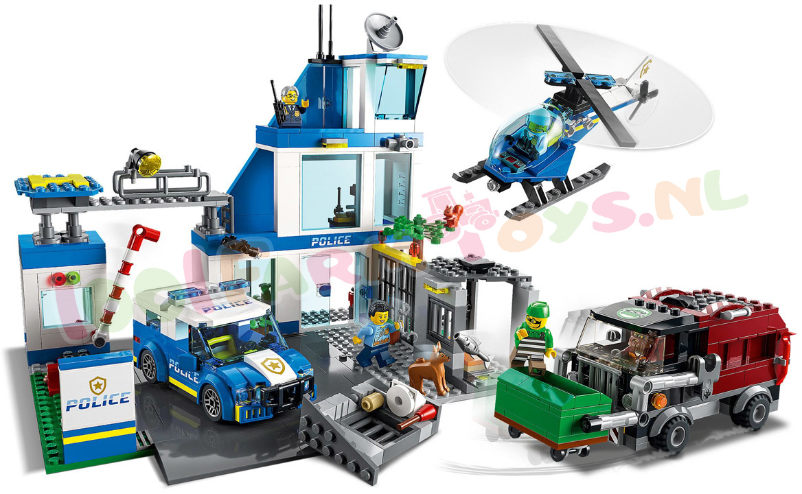 artillerie Menstruatie Versnellen LEGO CITY PolitieBureau model 2022 - 60316 - LEGO City - LEGO -  1001Farmtoys landbouwspeelgoed - Dit LEGO City Politiebureau 60316 van 3  verdiepingen