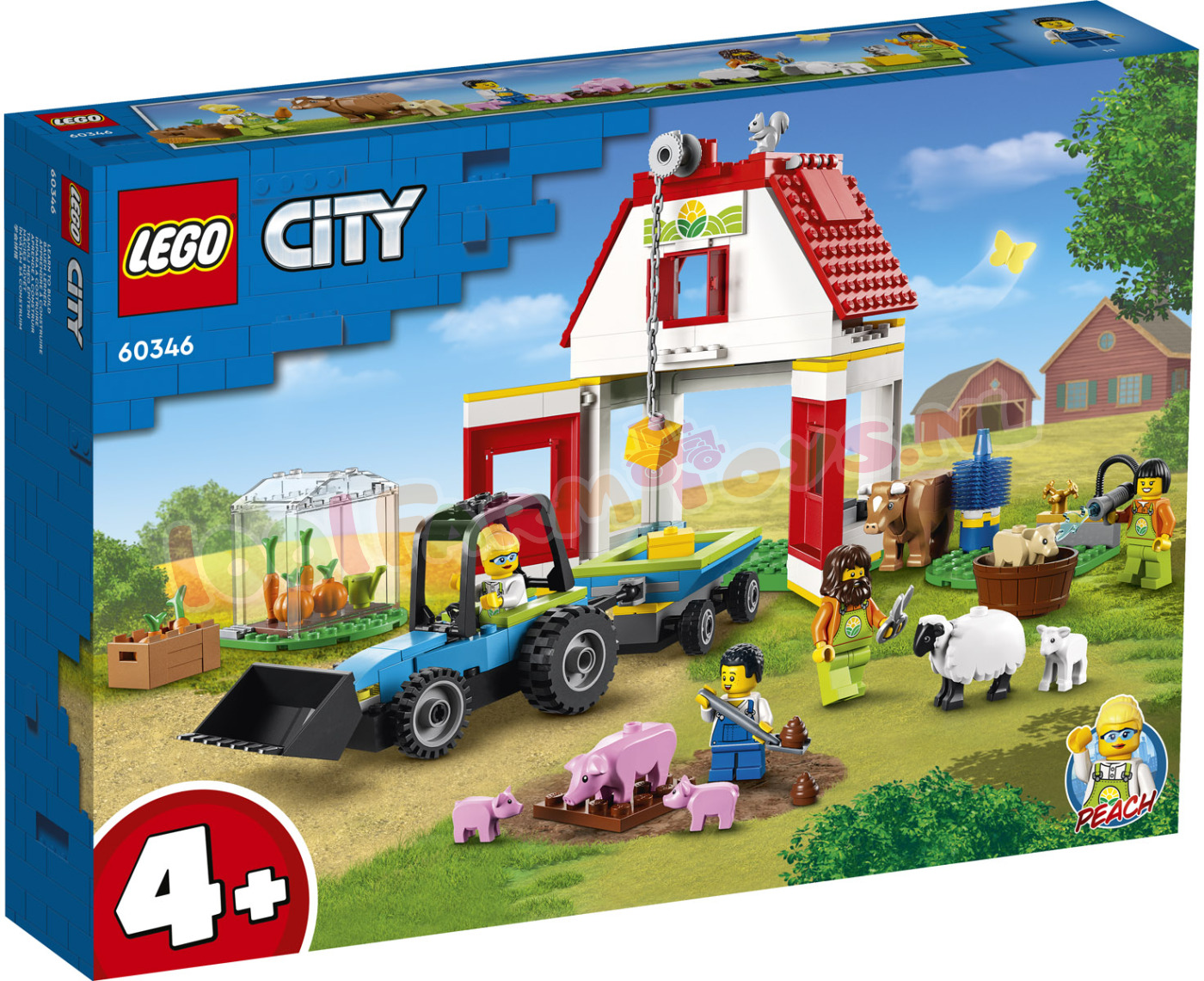 In de meeste gevallen koolstof kopen LEGO CITY Schuur en BoerderijDieren - 60346 - LEGO City - LEGO -  1001Farmtoys landbouwspeelgoed - Er staan kinderen leuke avonturen op de  boerderij te
