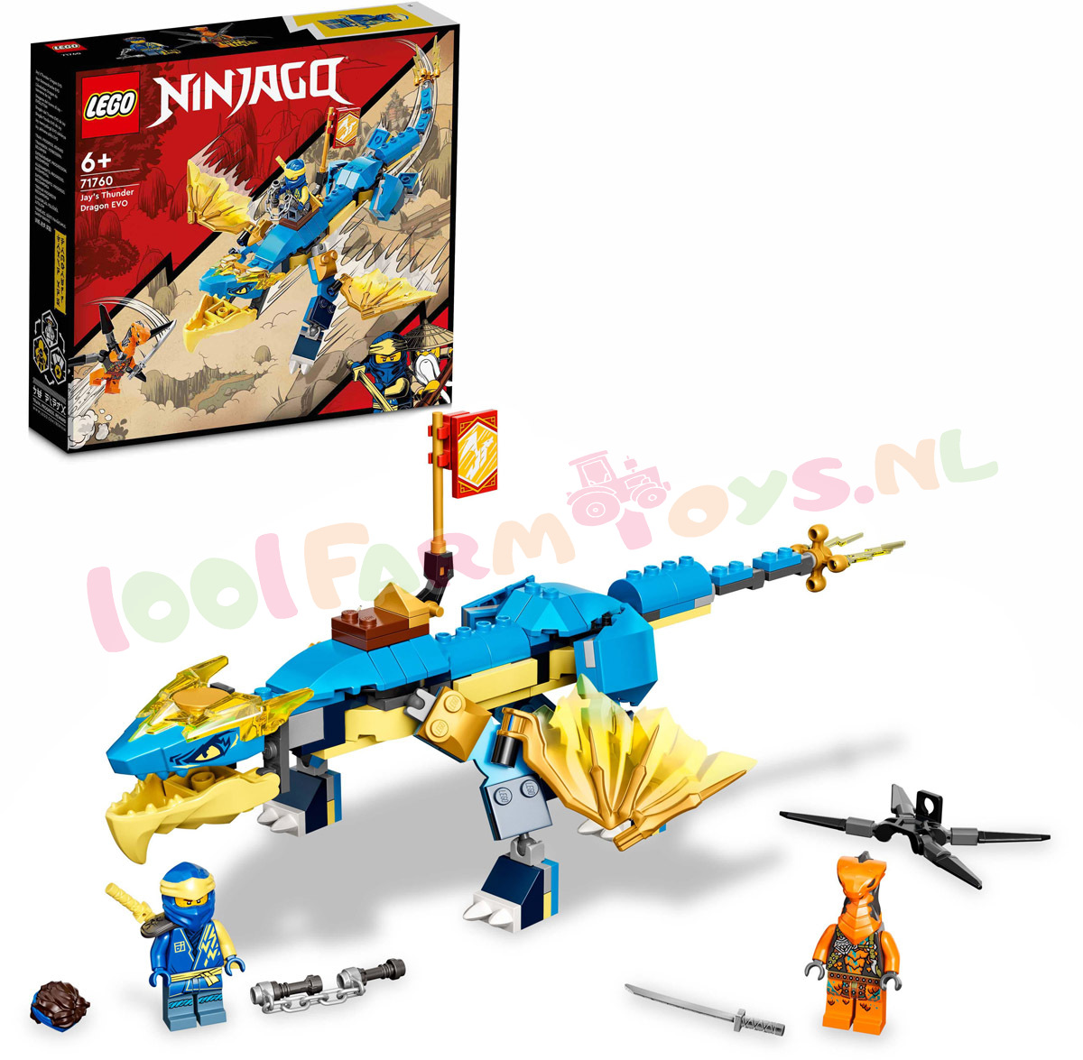 tong klassiek hervorming LEGO Ninjago Jays Bliksemdraak EVO - 71760 - LEGO NINJAGO - LEGO -  1001Farmtoys landbouwspeelgoed - Kleine ninjas vanaf 6 jaar zullen het  geweldig
