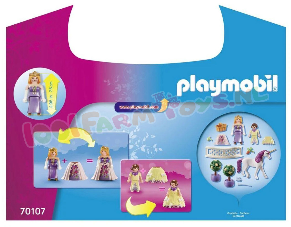 ingenieur De volgende Autonomie PLAYMOBIL Koffertje Prinses met Eenhoorn - 70107 - Playmobil Princess -  Playmobil - 1001Farmtoys landbouwspeelgoed - Dit artikel is tijdelijk weer