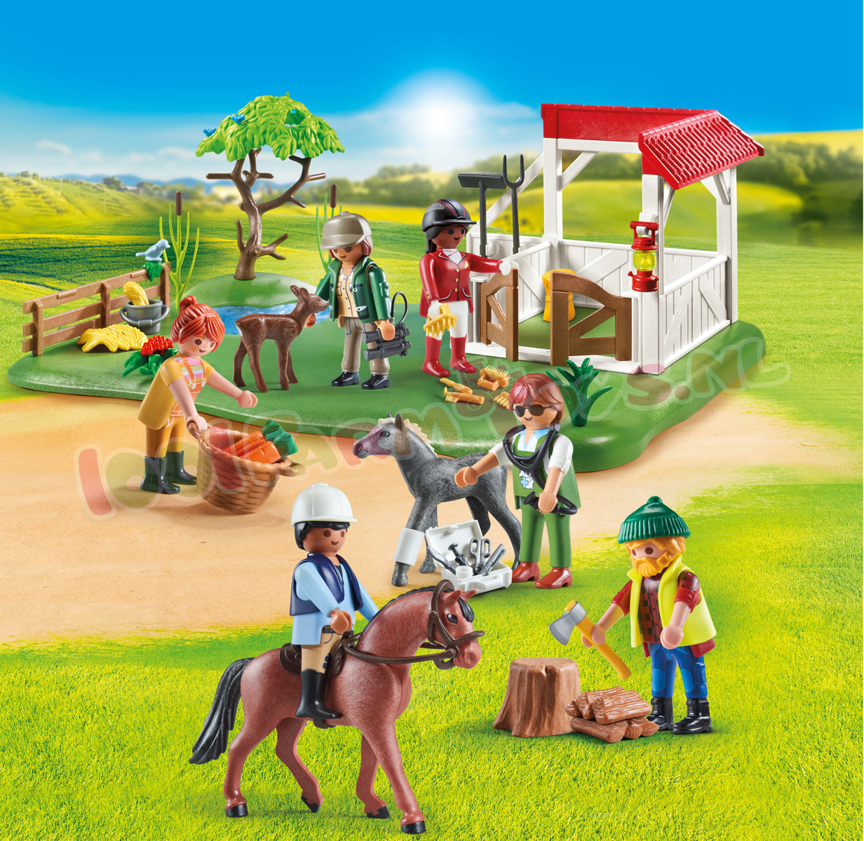Parel Remmen Merchandising PLAYMOBIL My Figures Horse Ranch - 70978 - Playmobil Country - Playmobil -  1001Farmtoys landbouwspeelgoed - Wees creatief Wees uniek wees kleurrijk