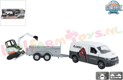 VW Transporter met Minigraver pull back