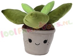 Knuffel Cactus met grijze pot 45 cm