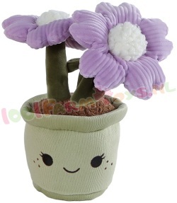 Knuffel Bloem lila 18 cm