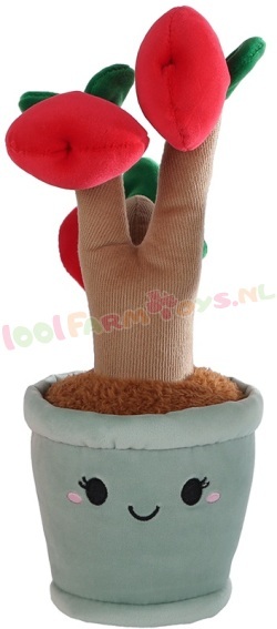 Knuffel Fruitboom met rode vruchten 28cm