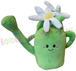 Knuffel Gieter groen met witte bloemen