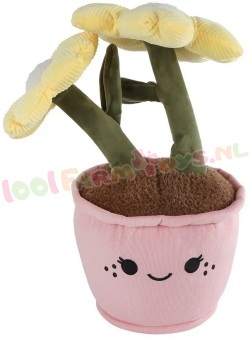 Knuffel Bloem XL geel 45 cm