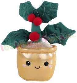 Knuffel Plant Hulst met bruine pot 30 cm