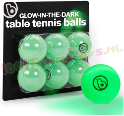 Lichtgevende Tafeltennisballen 6 stk