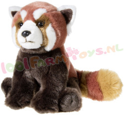 Rode Panda zittend 30 cm