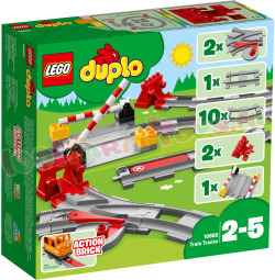 LEGO DUPLO Treinrails. Overweg en Wissel