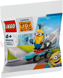 LEGO Minion op RaketskateBoard