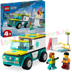 LEGO CITY Ambulance en Snowboarder