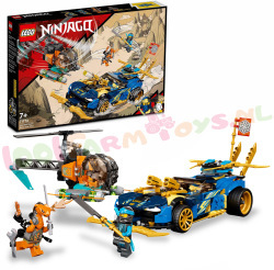 LEGO Ninjago Jay en Nya’s Racewagen EVO