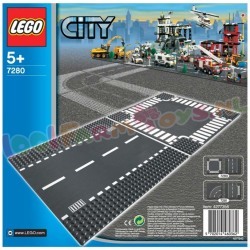 LEGO CITY RECHTE WEGENPLATEN EN KRUISING