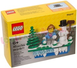 LEGO Magneet met Kersttafereel
