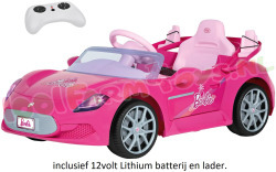 Roze Barbie Car R/C accu auto