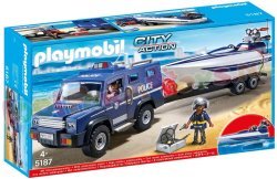 Playmobil Politietruck met Speedboot