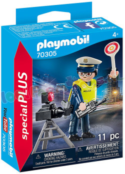 PLAYMOBIL Politieman met Flitscontrole