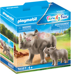 Playmobil Neushoorn met Baby jong