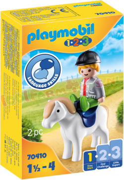 PLAYMOBIL 1.2.3 Jongen met Pony