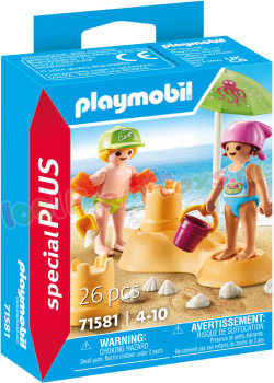 PLAYMOBIL Kinderen met Zandkasteel