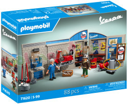 PLAYMOBIL Vespa Garage met rode Vespa