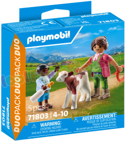 PLAYMOBIL Boer met Kalf