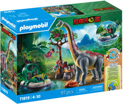 PLAYMOBIL Brachiosaurus met Hovercraft