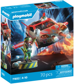 PLAYMOBIL Held met multi. Voertuig