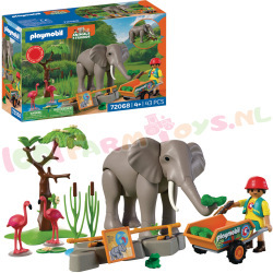 PLAYMOBIL Olifant met Dierenverzorger