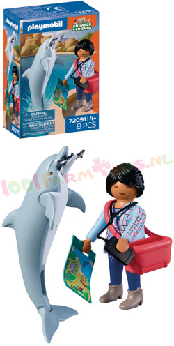 PLAYMOBIL Dierentuin: Dolfijn & Bezoeker