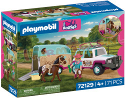 PLAYMOBIL Terreinwagen + PaardenTrailer