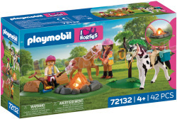 PLAYMOBIL Paardrijtocht met Kampvuur