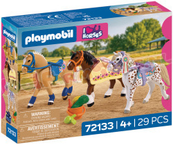 PLAYMOBIL Drie verzamelpaarden