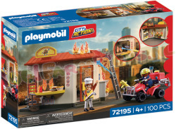 PLAYMOBIL BrandweerQuad + Hamburgerkraam