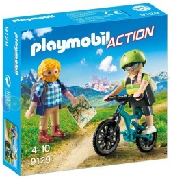 PLAYMOBIL WANDELAAR EN MOUNTAINBIKER