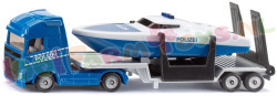 Volvo Truck met Politie Boot 1/87