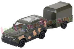 Land Rover Defender met Trailier ca 1/87