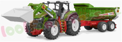 RoadmaxTractor + Voorlader + Aanhanger